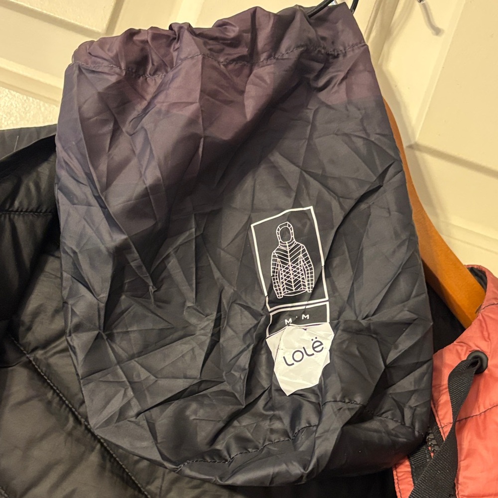 Lole Gradient Pink to Black Puffer Jacket - Picture 7 of 7